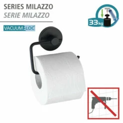 Wenko Vacuum-Loc® Toilettenpapierhalter Milazzo Schwarz -Günstiges Wenko Geschäft unnamed file 5006