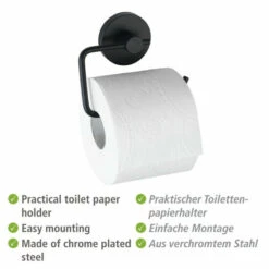 Wenko Vacuum-Loc® Toilettenpapierhalter Milazzo Schwarz -Günstiges Wenko Geschäft unnamed file 5007