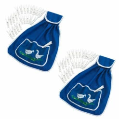 Wenko 2x Wäscheklammerbeutel Mit 48 Wäscheklammern Klammerbeutel Im Gänse-Motiv Klammer Beutel Mit Schlaufe 33,5 X 45 Cm