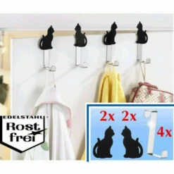 WENKO 4214440500 Tür-Einhängehaken KATZEN 4 Haken Und 4 Magnete -Günstiges Wenko Geschäft unnamed file 5097