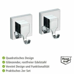 Wenko Vacuum-Loc® Wandhaken Quadro 2er Set, -Günstiges Wenko Geschäft unnamed file 5160