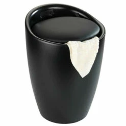 Wenko Hocker Candy White Matt, Mit Wäschesack -Günstiges Wenko Geschäft unnamed file 5205