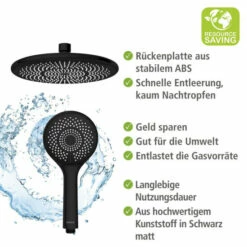 Wenko Duschsystem Watersaving Schwarz -Günstiges Wenko Geschäft unnamed file 5370