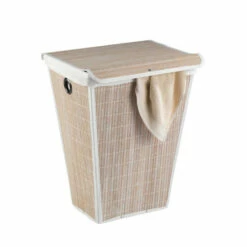 Wenko Wäschetruhe Bamboo Weiß, Konisch -Günstiges Wenko Geschäft unnamed file 5418
