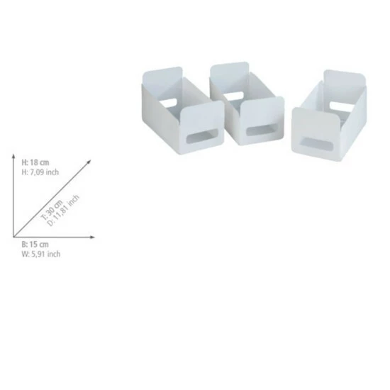 Wenko Haushalts-Organizer 3er-Set Boxen 3 Wenko Haushalts-Organizer 3er-Set Boxen