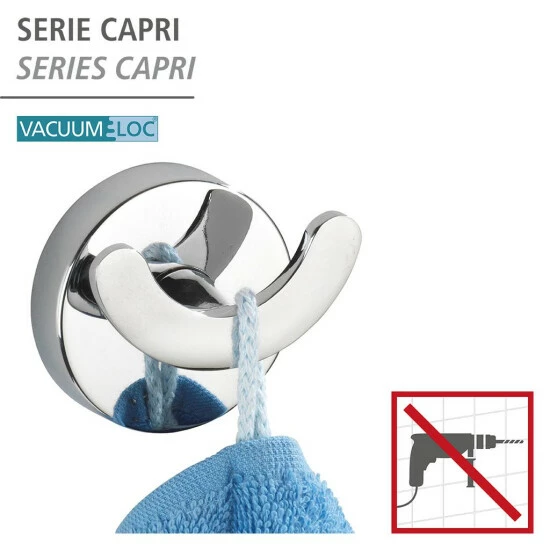 Wenko Vacuum-Loc® Wandhaken Duo Capri 6 Wenko Vacuum-Loc® Wandhaken Duo Capri – Bild 4