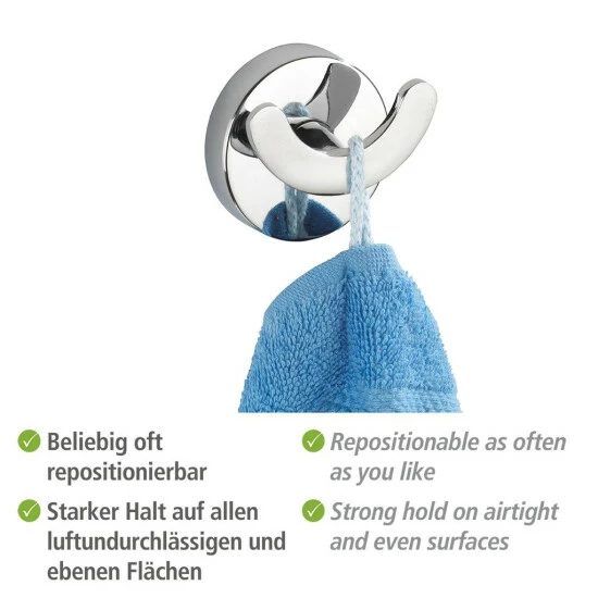 Wenko Vacuum-Loc® Wandhaken Duo Capri 9 Wenko Vacuum-Loc® Wandhaken Duo Capri – Bild 7