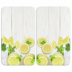 Wenko Herdabdeckplatte Universal Zitronen 2er Set