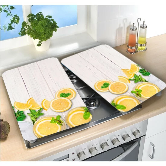 Wenko Herdabdeckplatte Universal Zitronen 2er Set 12 Wenko Herdabdeckplatte Universal Zitronen 2er Set – Bild 10