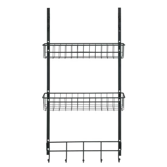 Wenko Türregal Schwarz 4 Wenko Türregal Schwarz – Bild 2