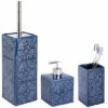 WENKO Badaccessoires Set, 3-teilig CORDOBA DARK BLUE -Günstiges Wenko Geschäft unnamed file 5706