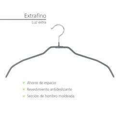 WENKO 20er Set Kleiderbügel Alessia - Rutschfester Formbügel, Gummiert, Grau -Günstiges Wenko Geschäft unnamed file 5737