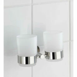 Wenko Zahnputzbecherhalter Duo Bosio Edelstahl Glänzend -Günstiges Wenko Geschäft unnamed file 5847