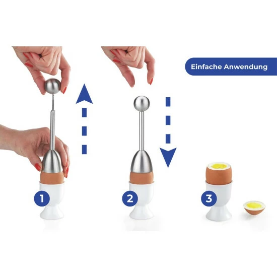 Wenko Eierköpfer Perfekt Edelstahl 6 Wenko Eierköpfer Perfekt Edelstahl – Bild 4