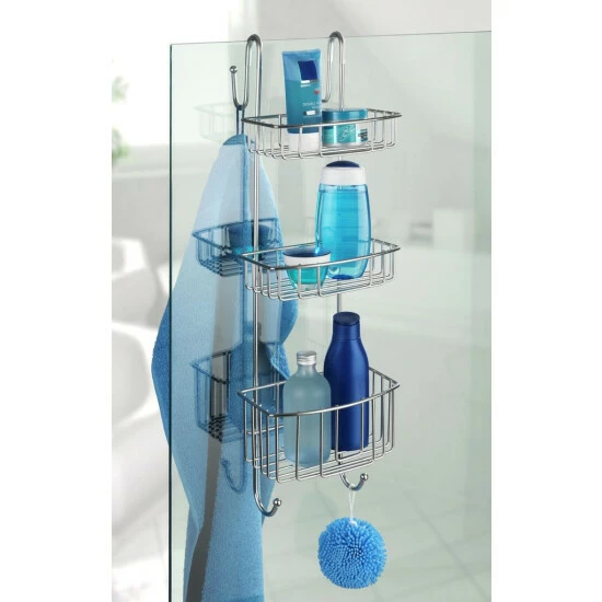 Wenko Dusch-Caddy 3 Etagen Olesi Edelstahl 7 Wenko Dusch-Caddy 3 Etagen Olesi Edelstahl – Bild 5