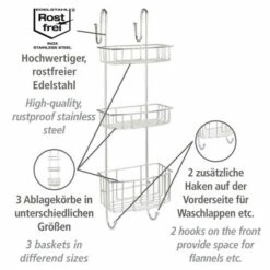Wenko Dusch-Caddy 3 Etagen Olesi Edelstahl 15 Wenko Dusch-Caddy 3 Etagen Olesi Edelstahl -Günstiges Wenko Geschäft unnamed file 5994