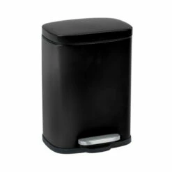 Wenko Treteimer Leno, Schwarz 5 L