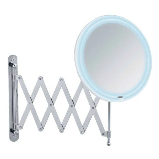 Wenko LED Teleskop-Wandspiegel Barona Schwarz 5 Wenko LED Teleskop-Wandspiegel Barona Schwarz – Bild 3