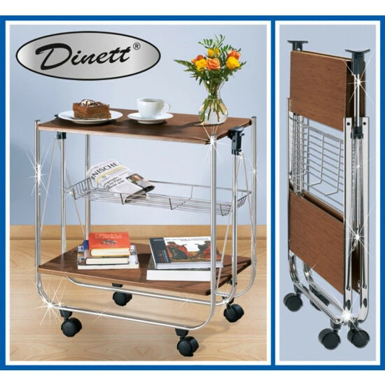 Wenko Servierwagen Dinett Deluxe Walnuss 14 Wenko Servierwagen Dinett Deluxe Walnuss – Bild 12