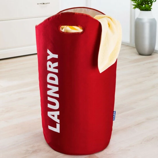 Wenko Wäschesammler Lumo Rot 8 Wenko Wäschesammler Lumo Rot – Bild 6