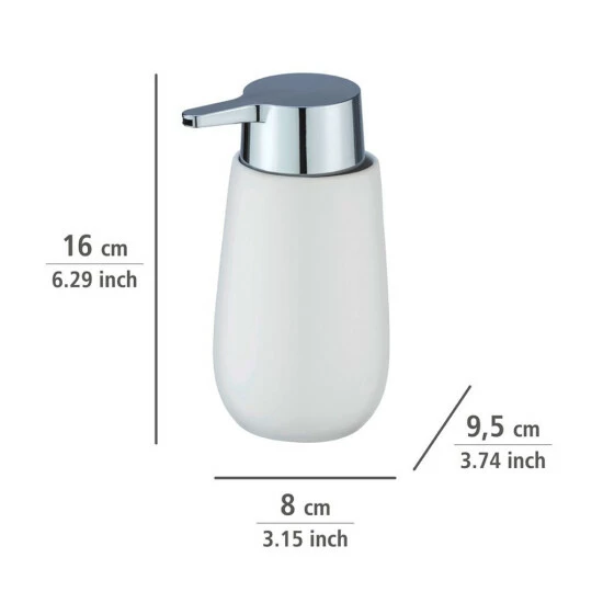 Wenko Seifenspender Badi Weiß Keramik 14 Wenko Seifenspender Badi Weiß Keramik – Bild 12