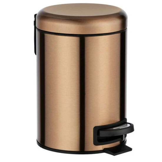 Wenko Kosmetik Treteimer Leman Gold Matt 3 L 10 Wenko Kosmetik Treteimer Leman Gold Matt 3 L – Bild 8