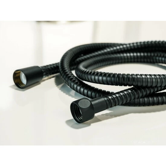 Wenko Edelstahl Duschschlauch 150 Cm Schwarz 4 Wenko Edelstahl Duschschlauch 150 Cm Schwarz – Bild 2