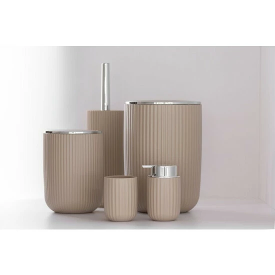 Wenko Schwingdeckeleimer Agropoli S Beige 5 Wenko Schwingdeckeleimer Agropoli S Beige – Bild 3