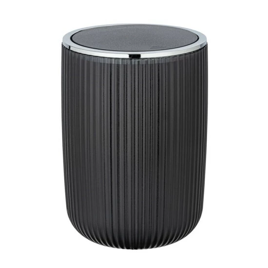 Wenko Schwingdeckeleimer Agropoli L Grau 4 Wenko Schwingdeckeleimer Agropoli L Grau – Bild 2