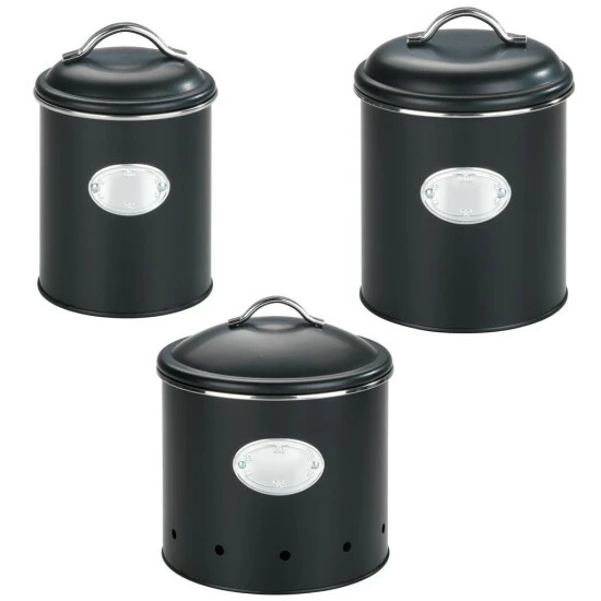 Wenko Aufbewahrungsdose Nero Set, 3-teilig 4 Wenko Aufbewahrungsdose Nero Set, 3-teilig – Bild 2