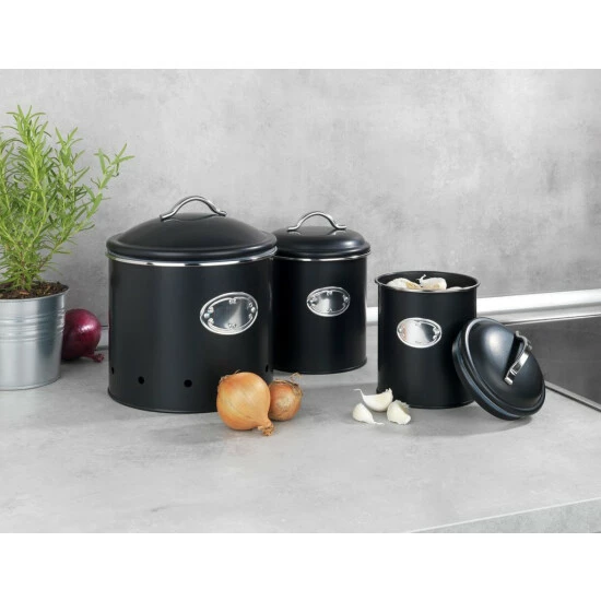 Wenko Aufbewahrungsdose Nero Set, 3-teilig 5 Wenko Aufbewahrungsdose Nero Set, 3-teilig – Bild 3