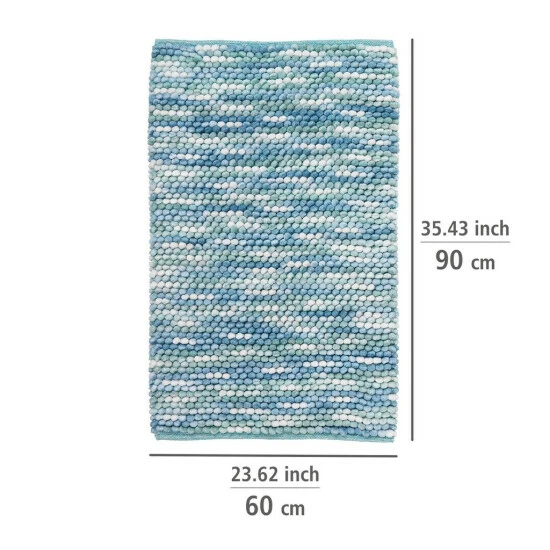 Wenko Badteppich Urdu Aqua 60 X 90 Cm 5 Wenko Badteppich Urdu Aqua 60 X 90 Cm – Bild 3
