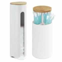 Wenko Wattepad- Und Wattestäbchenhalter Laresa, Weiß