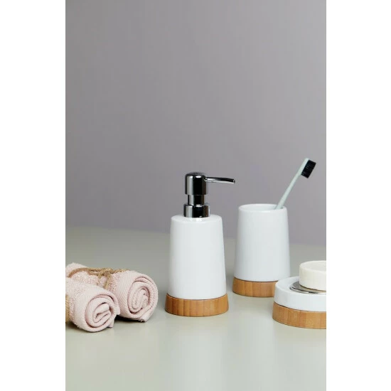 Wenko Seifenspender Bamboo Keramik 4 Wenko Seifenspender Bamboo Keramik – Bild 2