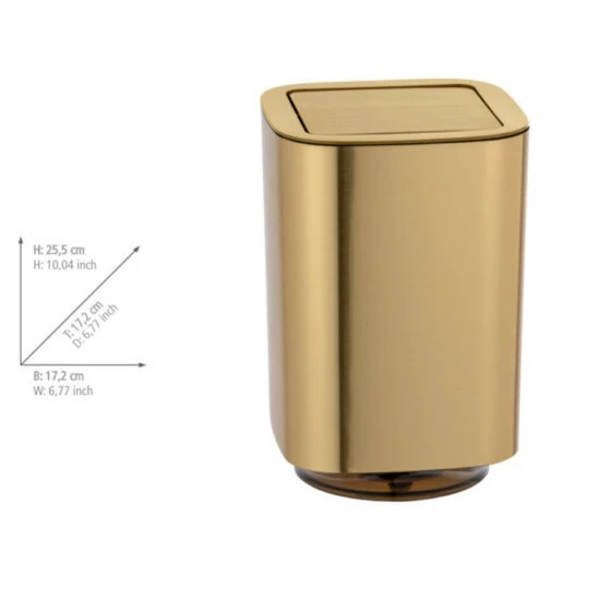 Wenko Schwingdeckeleimer Auron Gold 5 Wenko Schwingdeckeleimer Auron Gold – Bild 3