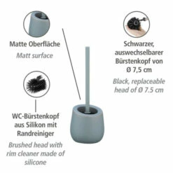 Wenko WC-Garnitur Badi Grau Keramik -Günstiges Wenko Geschäft unnamed file 6893