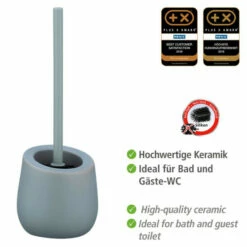 Wenko WC-Garnitur Badi Grau Keramik -Günstiges Wenko Geschäft unnamed file 6894