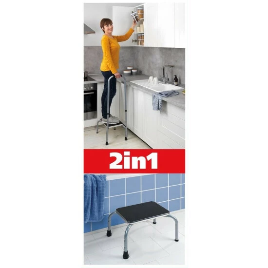 Trittstufe Mit Einstellbarem Haltegriff SECURA, Max. 150 Kg, WENKO - WENKO 4 Trittstufe Mit Einstellbarem Haltegriff SECURA, Max. 150 Kg, WENKO - WENKO – Bild 2