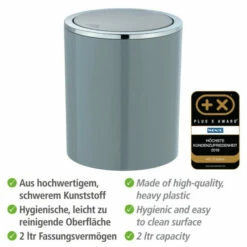 Wenko Schwingdeckeleimer Inca Grey -Günstiges Wenko Geschäft unnamed file 6924