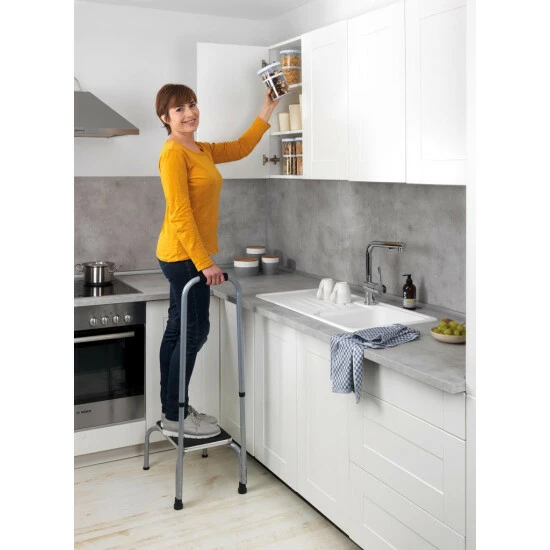 Trittstufe Mit Einstellbarem Haltegriff SECURA, Max. 150 Kg, WENKO - WENKO 6 Trittstufe Mit Einstellbarem Haltegriff SECURA, Max. 150 Kg, WENKO - WENKO – Bild 4