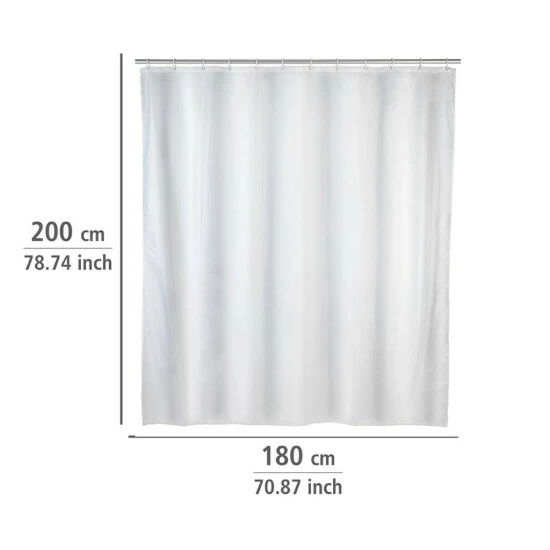 Wenko Anti-Schimmel Duschvorhang Uni White 10 Wenko Anti-Schimmel Duschvorhang Uni White – Bild 8