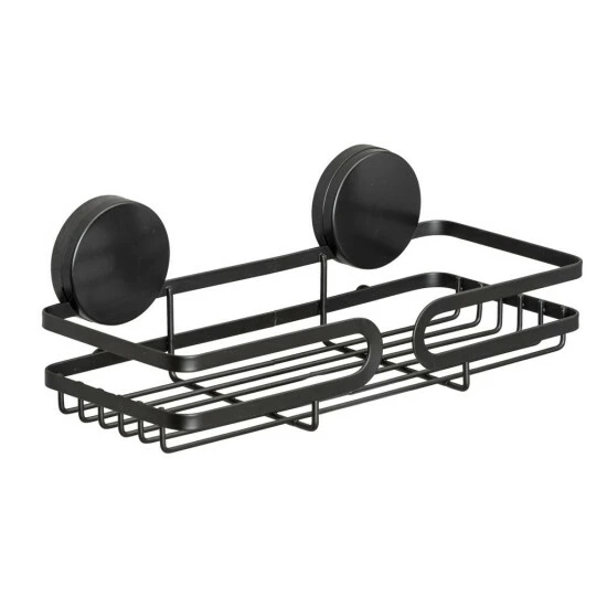 Wenko Static-Loc® Plus Wandablage Pavia Schwarz 3 Wenko Static-Loc® Plus Wandablage Pavia Schwarz