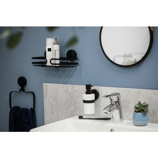 Wenko Static-Loc® Plus Wandablage Pavia Schwarz 10 Wenko Static-Loc® Plus Wandablage Pavia Schwarz – Bild 8