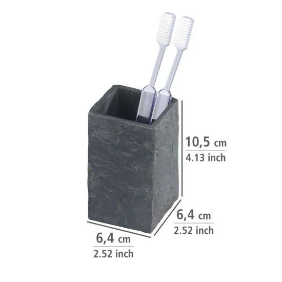 Wenko Zahnputzbecher Slate Rock 5 Wenko Zahnputzbecher Slate Rock – Bild 3