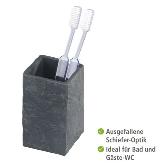 Wenko Zahnputzbecher Slate Rock 9 Wenko Zahnputzbecher Slate Rock – Bild 7