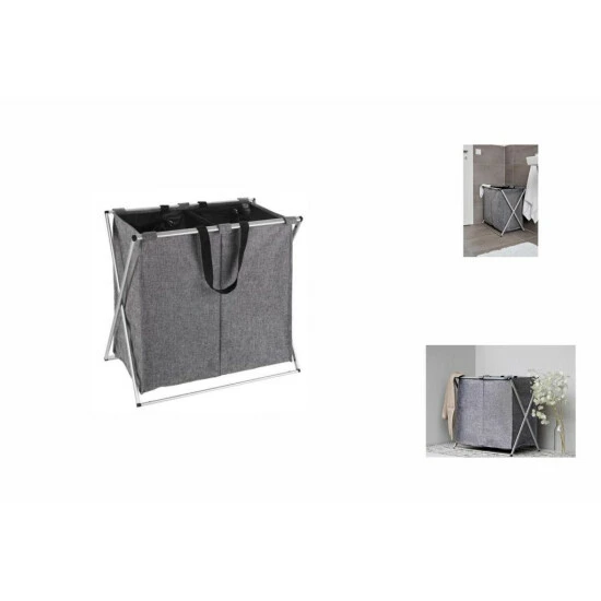 Wenko Wäschesammler Duo Grau Meliert 12 Wenko Wäschesammler Duo Grau Meliert – Bild 10