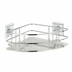 Wenko Turbo-Loc® Edelstahl Eckablage Quadro