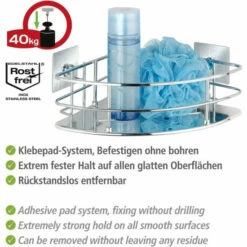 Wenko Turbo-Loc® Edelstahl Eckablage Quadro -Günstiges Wenko Geschäft unnamed file 7241