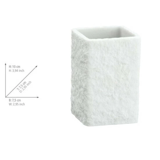 Wenko Zahnputzbecher Villata Weiß 7 Wenko Zahnputzbecher Villata Weiß – Bild 5