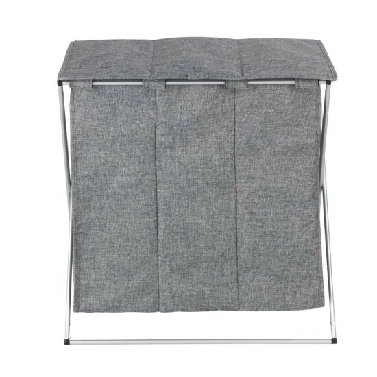 Wenko Wäschesammler Trio Top Grau Meliert 5 Wenko Wäschesammler Trio Top Grau Meliert – Bild 3
